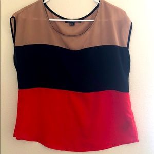 Color block dress shirt